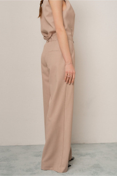 Демисезонные брюки палаццо из костюмной ткани JRSy 2539 - фото 3