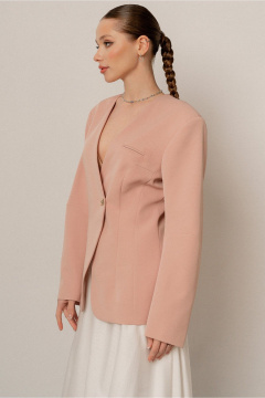 Жакет JRSy 2490 пыльно-розовый - фото 4