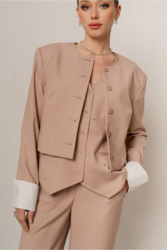 Жакет JRSy 2558 бежевый - фото 2