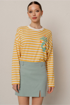 Джемпер JRSy 2560 желтый-молоко_полоса - фото 1