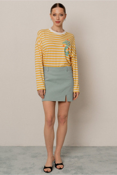 Джемпер JRSy 2560 желтый-молоко_полоса - фото 2