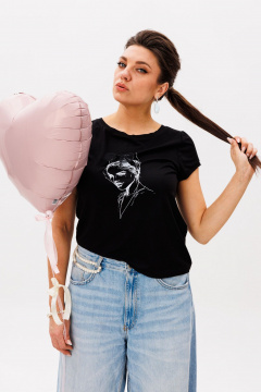 Футболка Anelli 1545 бэд_барби - фото 3