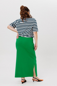 Футболка, юбка Michel chic 1405 зеленый,полоска - фото 5