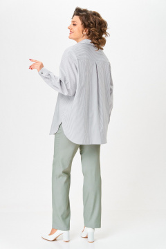 Блуза Svetlana-Style 2117 серая_полоска - фото 4