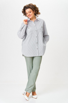 Блуза Svetlana-Style 2117 серая_полоска - фото 3