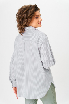Блуза Svetlana-Style 2117 серая_полоска - фото 2