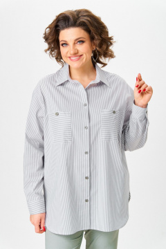 Блуза Svetlana-Style 2117 серая_полоска - фото 1