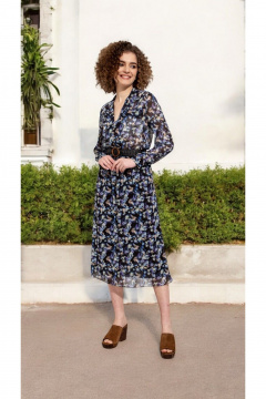 Платье Nova Line 50412 дизайн цветы - фото 2