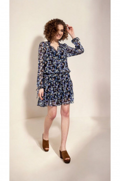 Платье Nova Line 50413 дизайн цветы - фото 1