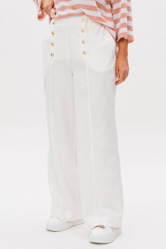 Бежевый костюм из трикотажа с металлической фурнитурой Fantazia Mod 4779 - фото 3