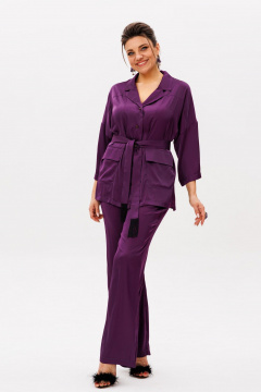 Блуза, брюки Anelli 1558 пурпур - фото 5