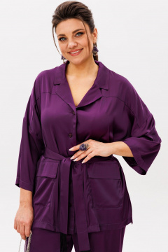 Блуза, брюки Anelli 1558 пурпур - фото 2