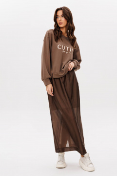 Джемпер и юбка в стиле повседневный из трикотажа Fantazia Mod 4958 - фото 2