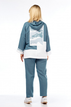 Брюки, кардиган Диомант 2045 бирюза - фото 5