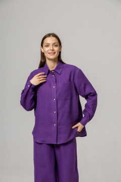 Брюки, рубашка Twok 110203 фиалковый - фото 3