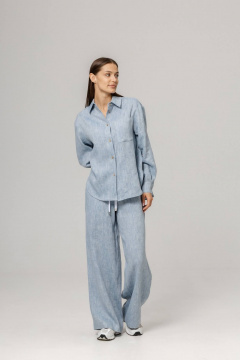 Брюки, рубашка Twok 110205 цвет воды - фото 3