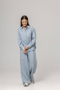 Брюки, рубашка Twok 110205 цвет воды - фото 2