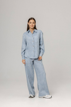 Брюки, рубашка Twok 110205 цвет воды - фото 1