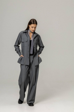 Брюки, рубашка Twok 222011 серый - фото 2