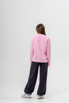 Брюки, лонгслив Twok 400756 сакура/графит - фото 3