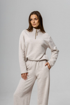 Брюки, лонгслив Twok 400814 белый меланж - фото 1