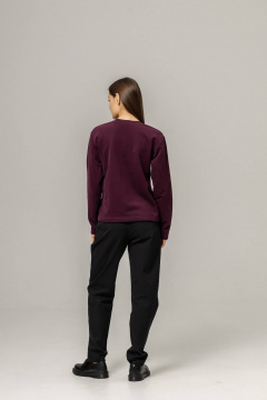 Джемпер Twok 440708 бургунди - фото 4