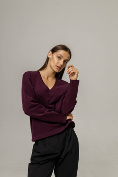 Джемпер Twok 440708 бургунди - фото 3