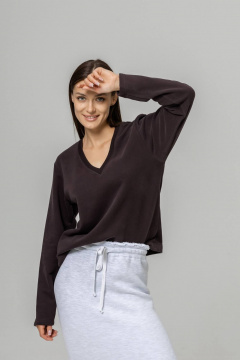 Джемпер Twok 440709 шоколад - фото 1