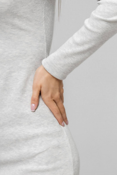 Платье Twok 440802 серый меланж - фото 4