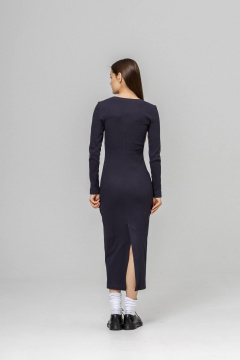 Платье Twok 440805 графит - фото 2