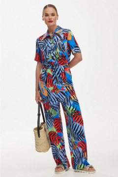 Комбинезон Твой имидж 2125 голубой_принт - фото 1