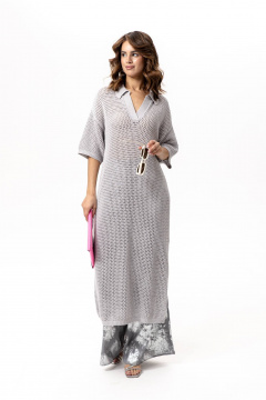 Платье Romgil РВ0206-ХЛ4 светло-серый - фото 1