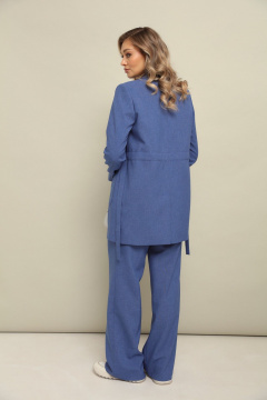 Брюки, жакет, топ LM К127048 синий - фото 3