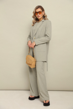 Брюки, жакет, топ LM К127048 зеленый - фото 3