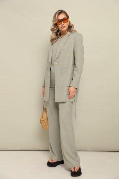 Брюки, жакет, топ LM К127048 зеленый - фото 2