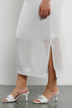 Джемпер, юбка Romgil РВ0214-ХЛ4 белый - фото 4