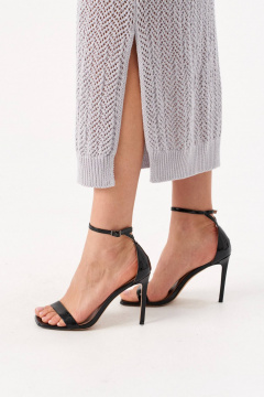 Топ, юбка Romgil РВ0214-ХЛ4 светло-серый - фото 4