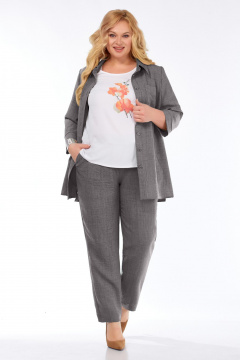 Блуза, брюки, рубашка Tensi 395 графитовый - фото 1