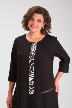 Платье Michel chic 2073/1 черный,белый - фото 5