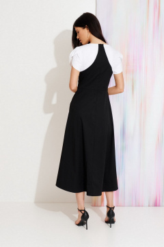 Платье Morozov Amavie 1.2083_A2_Iwona белый_ с_черным - фото 2