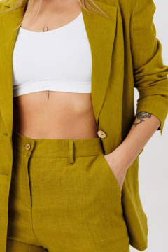 Брюки, жакет AMIE by Ma Сherie 8009 олива - фото 2