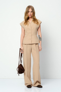 Брюки PiRS 5825 бежевый - фото 1