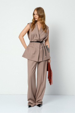 Жилет PiRS 5845 серо-бежевый - фото 3