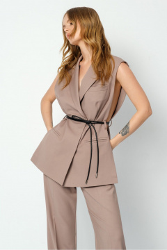 Жилет PiRS 5845 серо-бежевый - фото 2