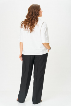 Брюки, футболка OVERYOU М197 молочно-черный - фото 2