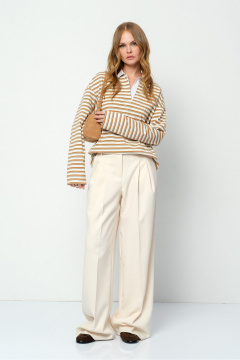 Брюки, джемпер PiRS 5859 бежевый+айвори - фото 1