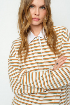 Брюки, джемпер PiRS 5859 бежевый+айвори - фото 4