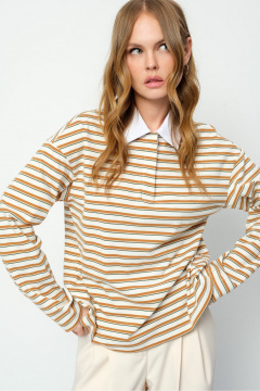 Брюки, джемпер PiRS 5859 бежевый+айвори - фото 3