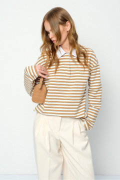 Брюки, джемпер PiRS 5859 бежевый+айвори - фото 2