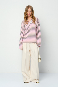 Брюки, джемпер PiRS 5859 розовый+айвори - фото 5